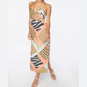 NWT Forever 21 multi-patterned dress